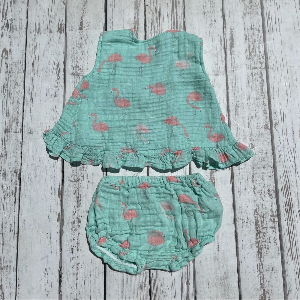 Angel Dear Flamingo Muslin Set